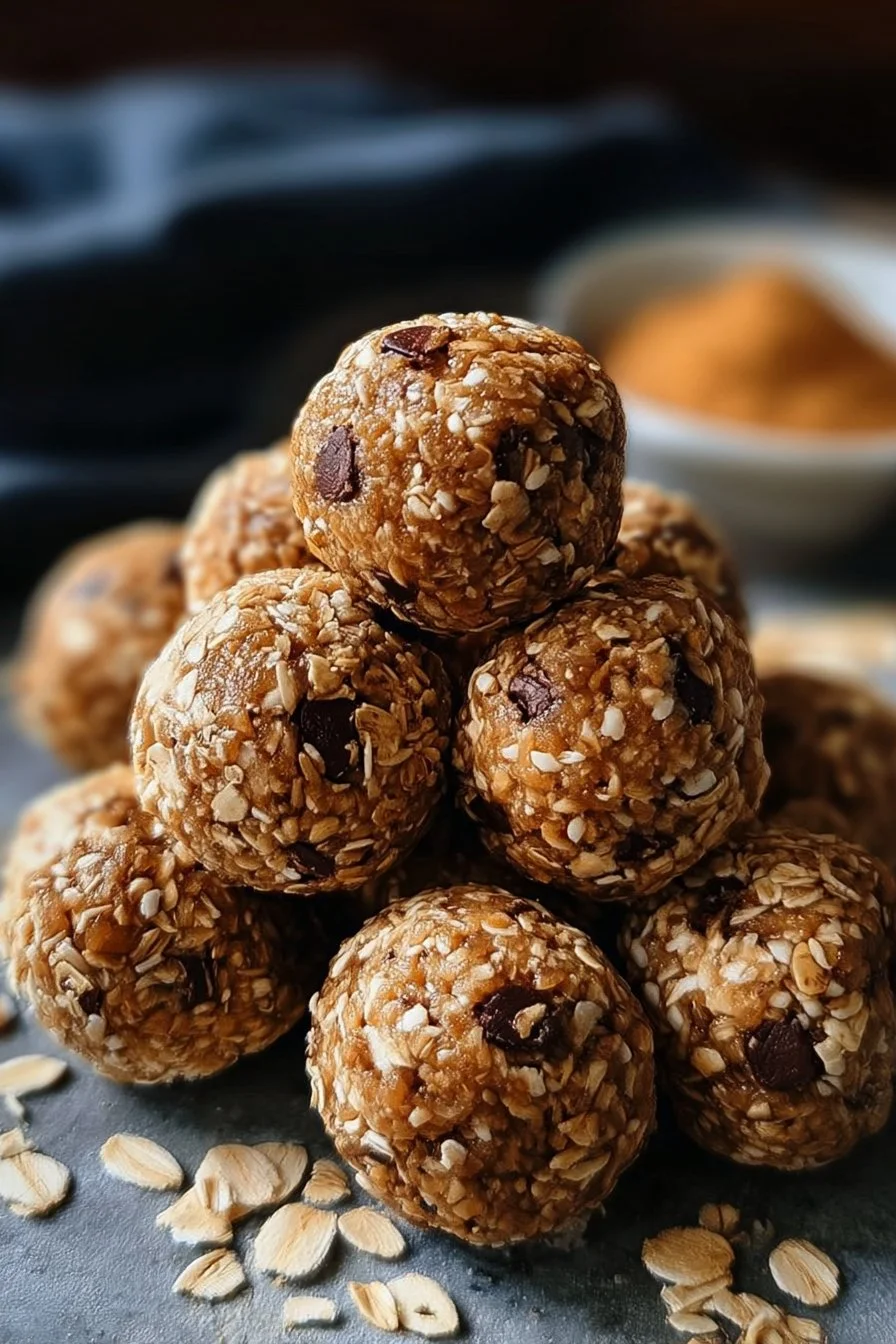Delicious no-bake protein balls ready in 5 minutes for a quick snack.