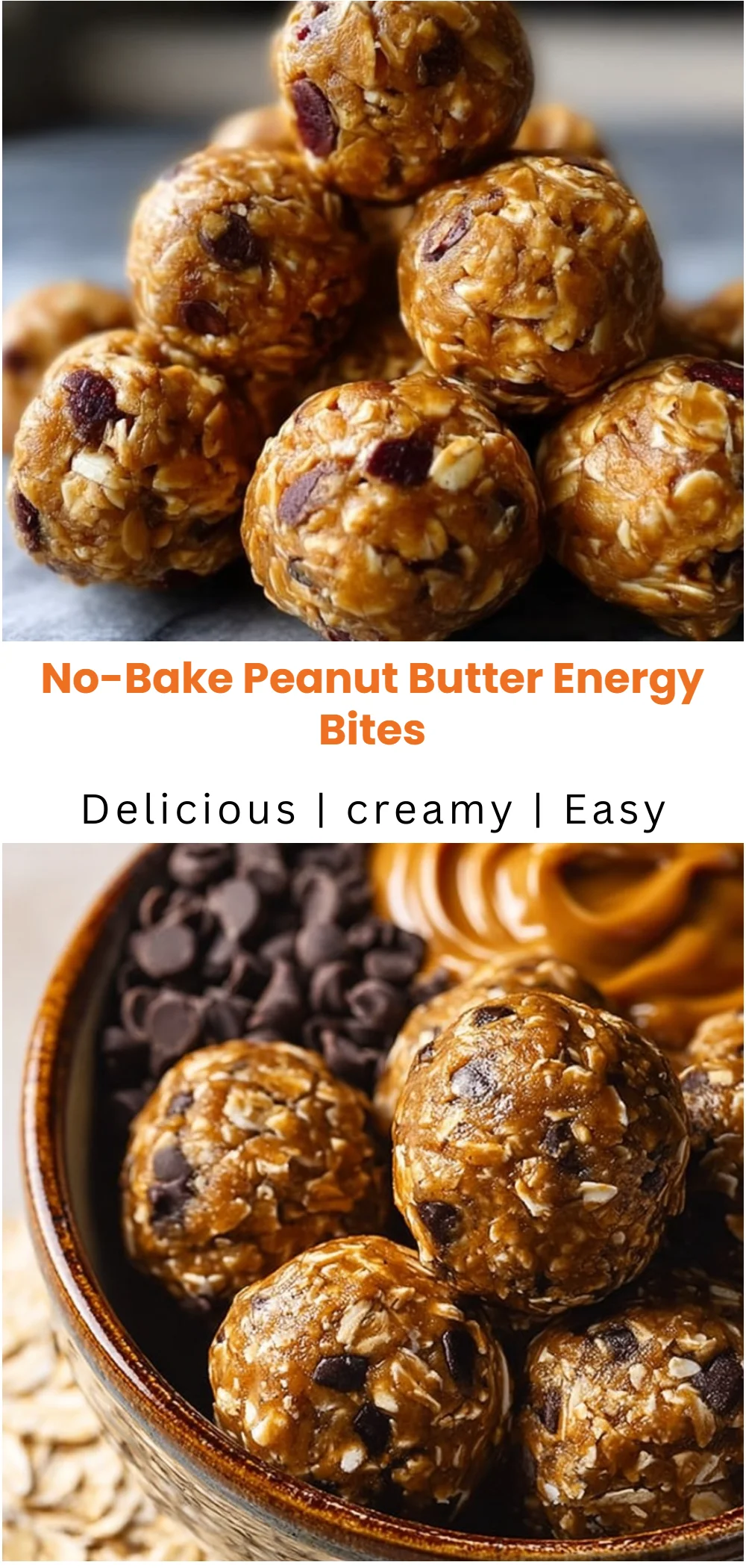 No-Bake Peanut Butter Energy Bites