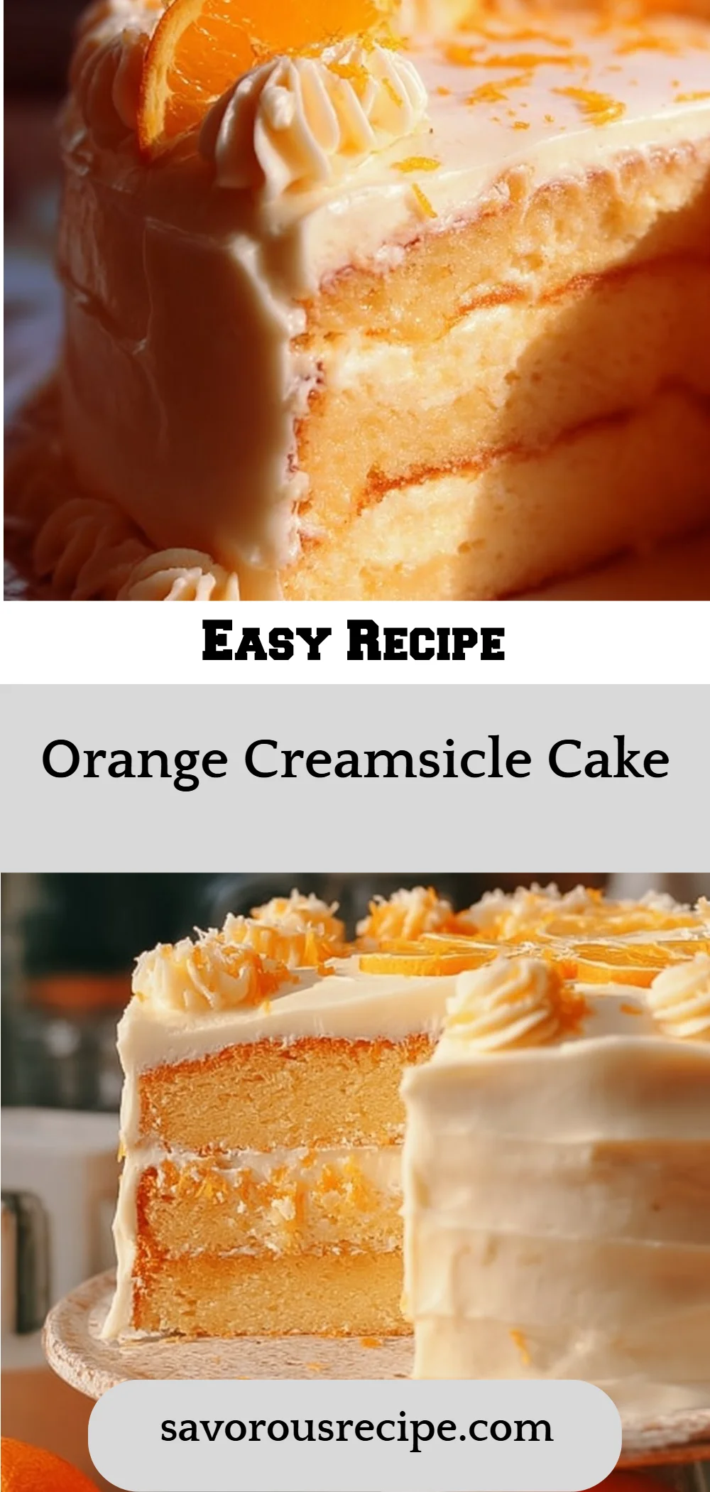 Orange Creamsicle Cake