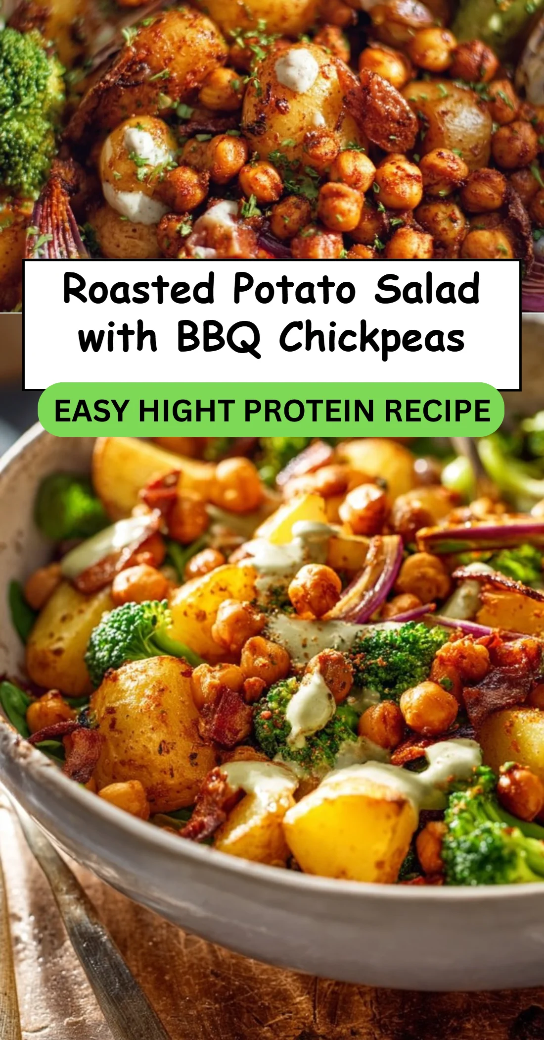 Roasted Potato Salad with BBQ Chickpeas