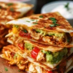 Delicious sheet pan chicken fajita crunchwrap ready to serve
