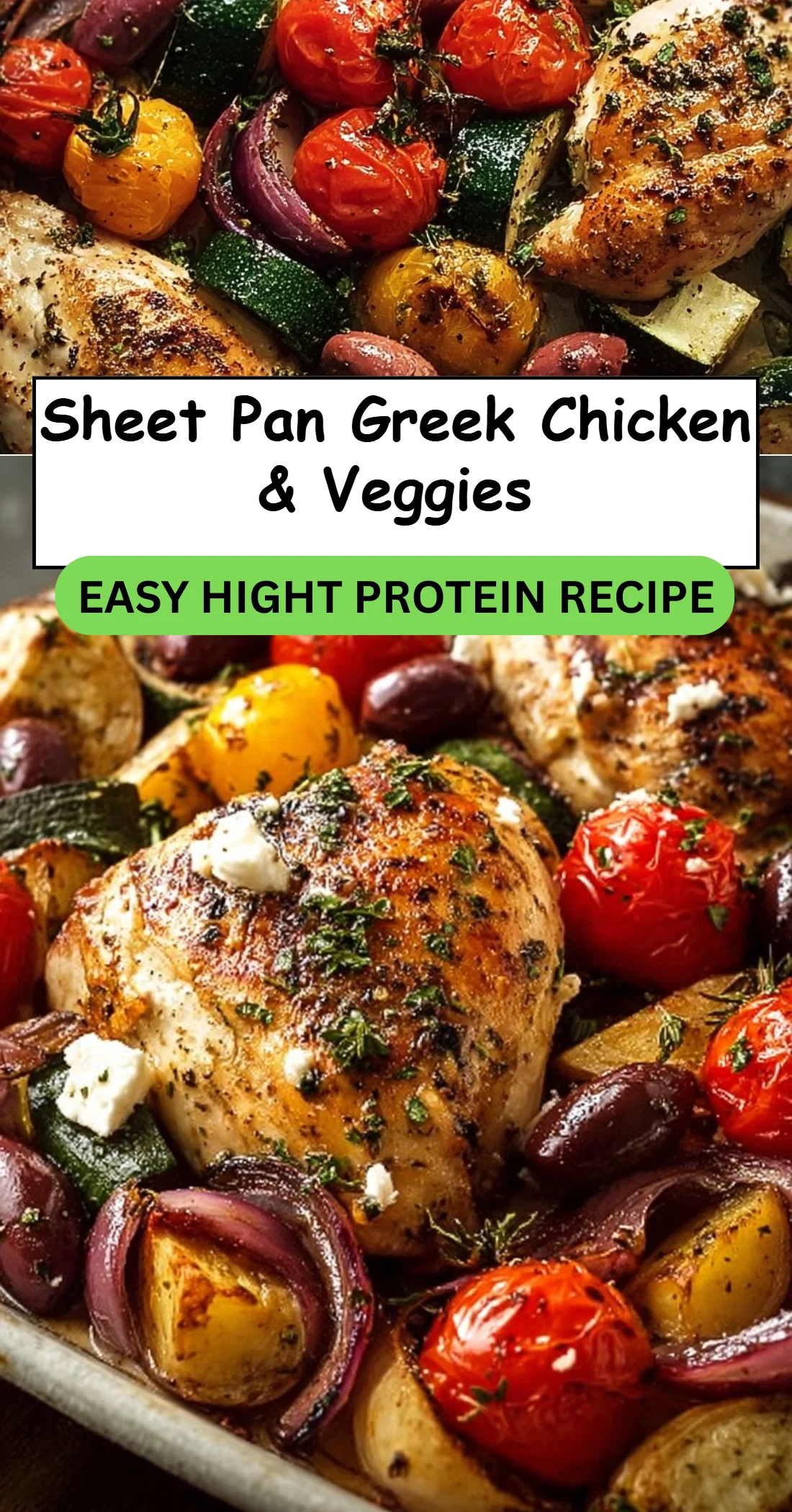Sheet Pan Greek Chicken & Veggies
