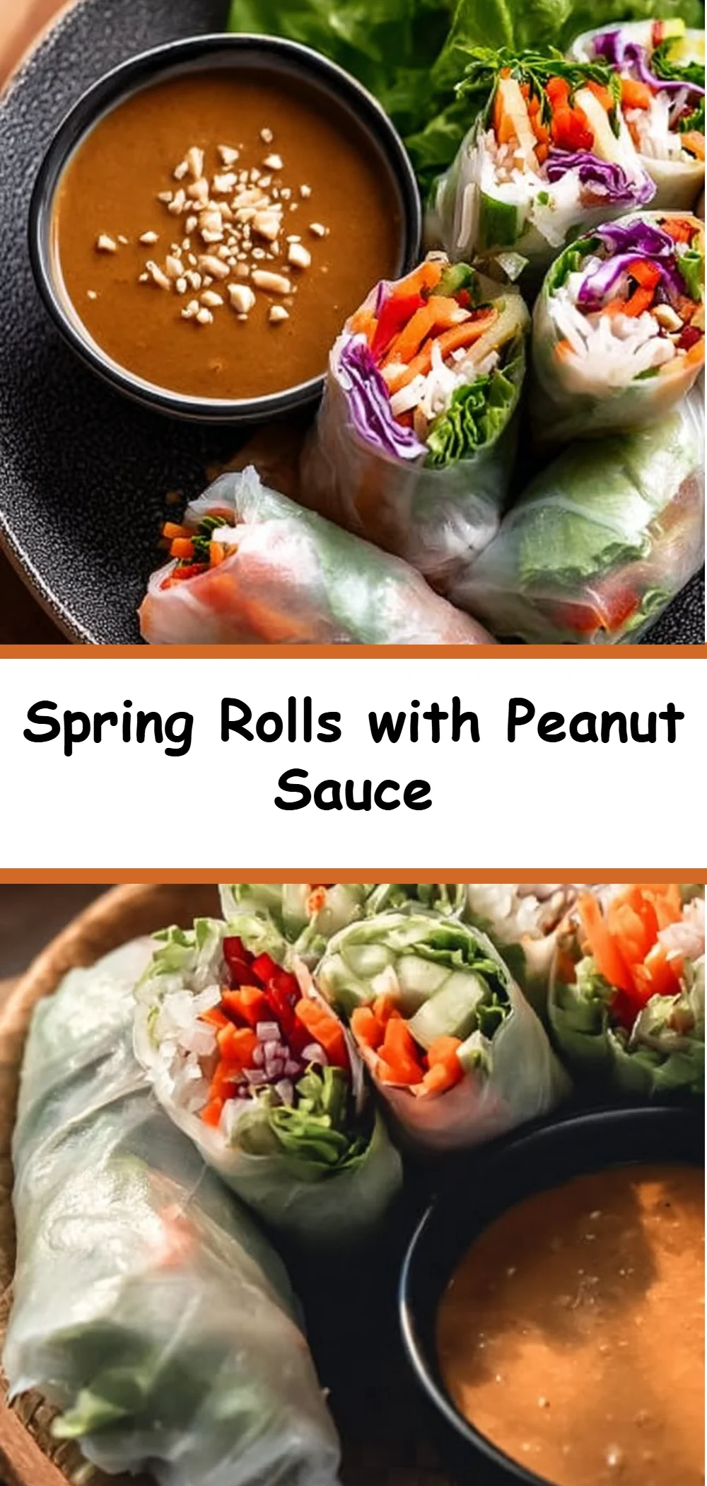 Spring Rolls with Peanut Sauce