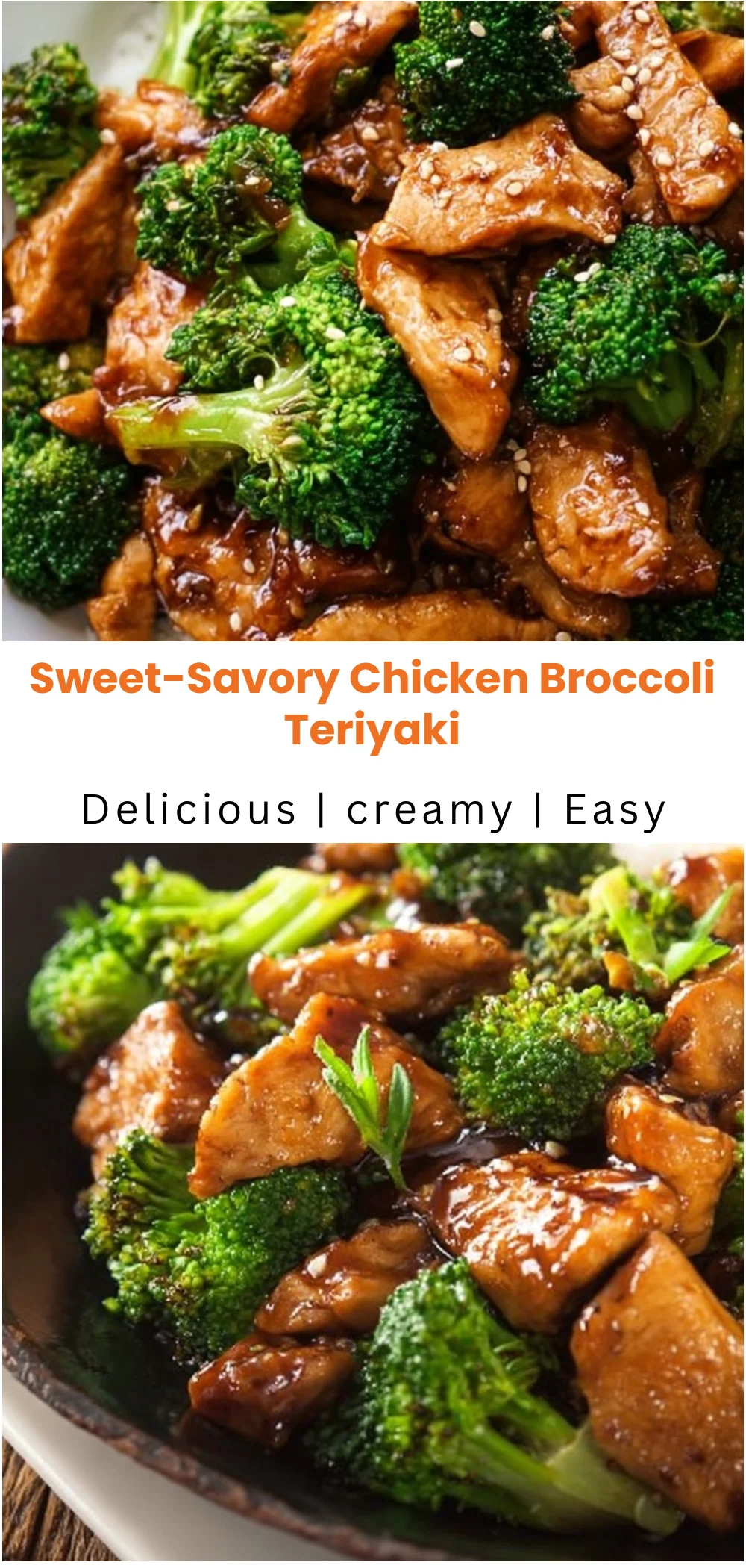Sweet-Savory Chicken Broccoli Teriyaki