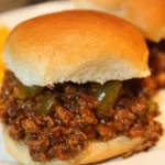Delicious Weight Watchers Cheesesteak Sloppy Joes served on a plate