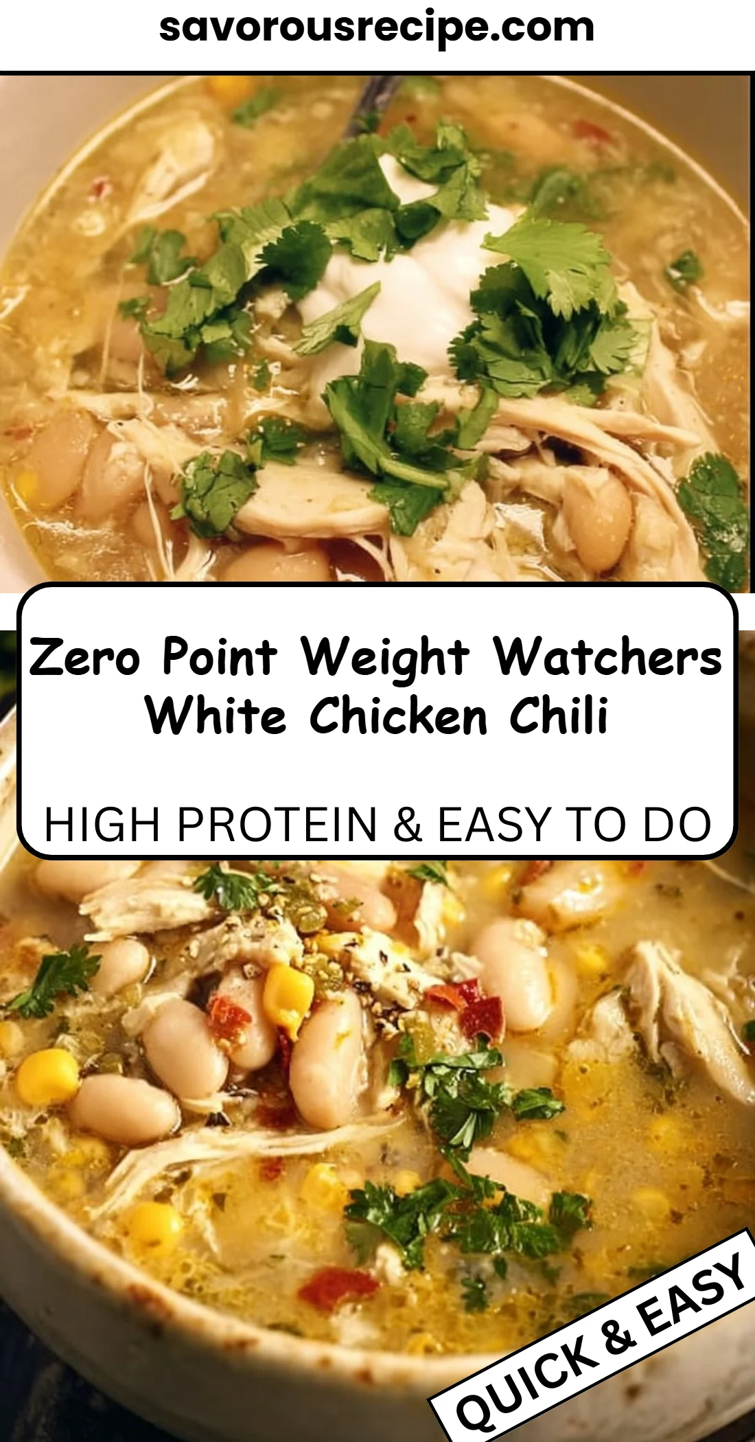 Zero Point Weight Watchers White Chicken Chili
