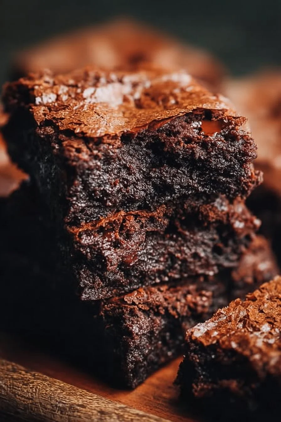 Homemade brownies from a better than box mix brownie recipe