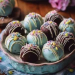 Colorful Easter Egg Oreo Balls decorated for spring festivities