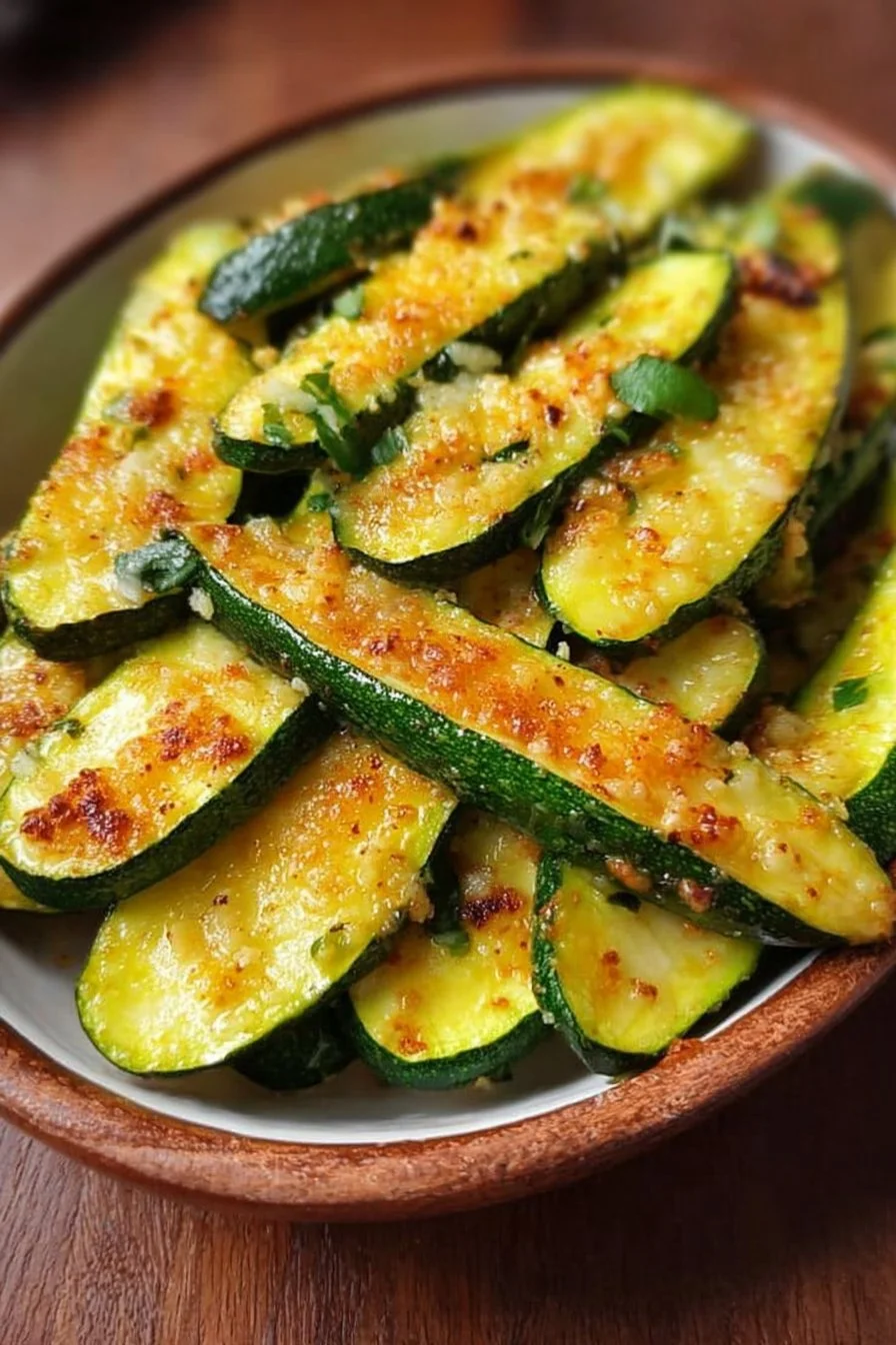 Delicious easy zucchini sauté served in a bowl with herbs.