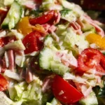 Colorful Grinder Salad with fresh ingredients in a bowl