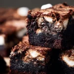 Delicious Marshmallow Brownies with a gooey marshmallow layer on top