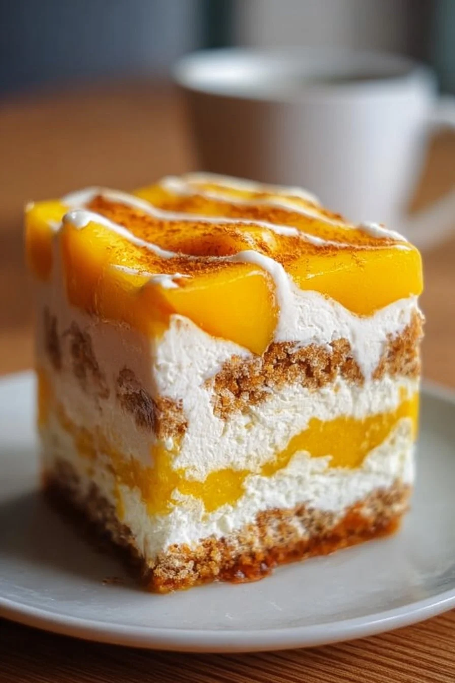 No-Bake Mango Float dessert with 3 ingredients, a delight for mango lovers