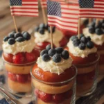 Celebrating 4th of July with festive decorations and fireworks.