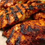 Delicious Chipotle-style roast chicken served with sides