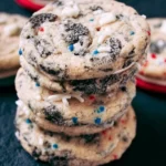 Fireworks Cookies and Cream Cookies with colorful sprinkles