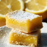 Healthy lemon bars with a zesty flavor and nutritious ingredients