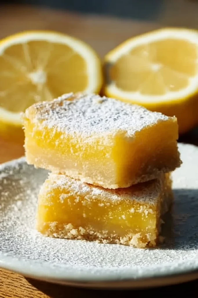Healthy lemon bars with a zesty flavor and nutritious ingredients