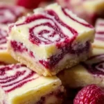 Delicious Lemon Raspberry Swirl Bars ready to be enjoyed