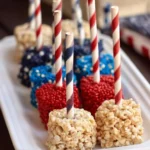 Festive patriotic party treats for celebrations and gatherings