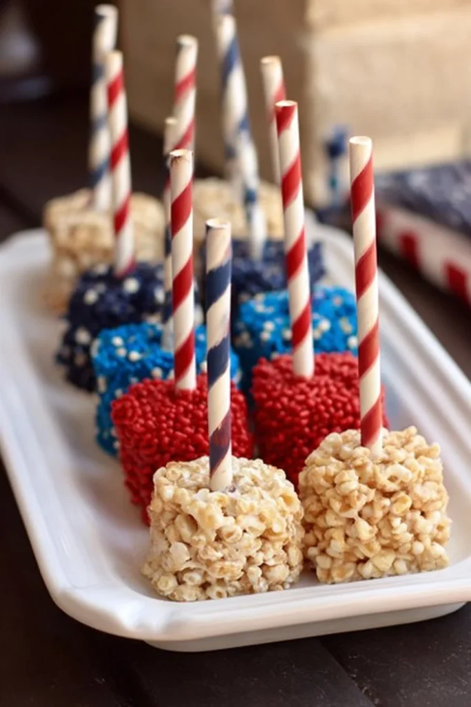 Festive patriotic party treats for celebrations and gatherings