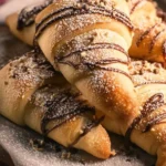 Delicious S'mores Crescent Rolls with chocolate and marshmallows