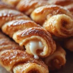 Freshly baked sweet cinnamon twists topped with sugar.